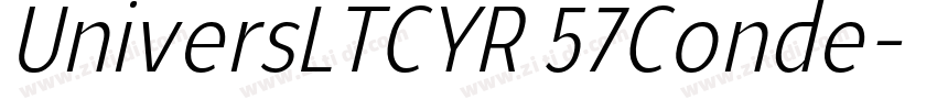 UniversLTCYR 57Conde字体转换 UniversLTCYR 57Conde字体转换